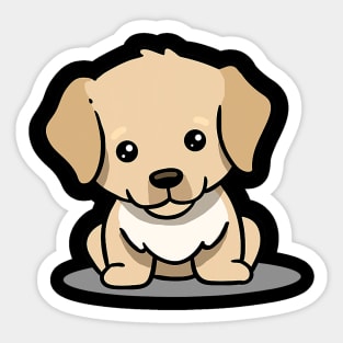 Chibi Labradors Retriever Cute Kawaii Dog Owner Dog Lover Sticker